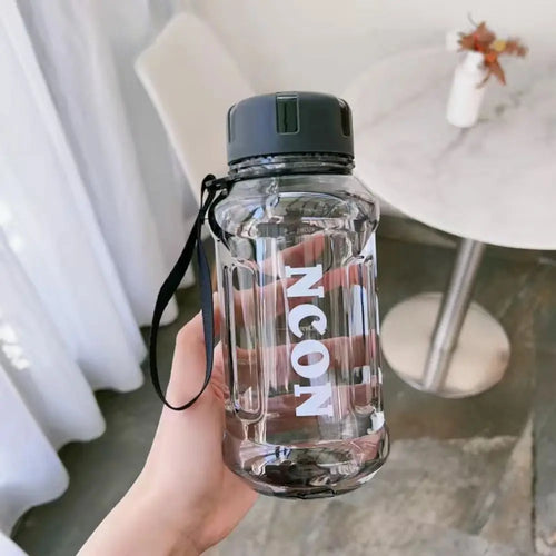 850/1100/1300Ml Clear Water Bottle Portable Leakproof Large Capacity Travel Kettle Lightweight Water Jugs